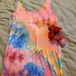 "Love J" tiedye dress